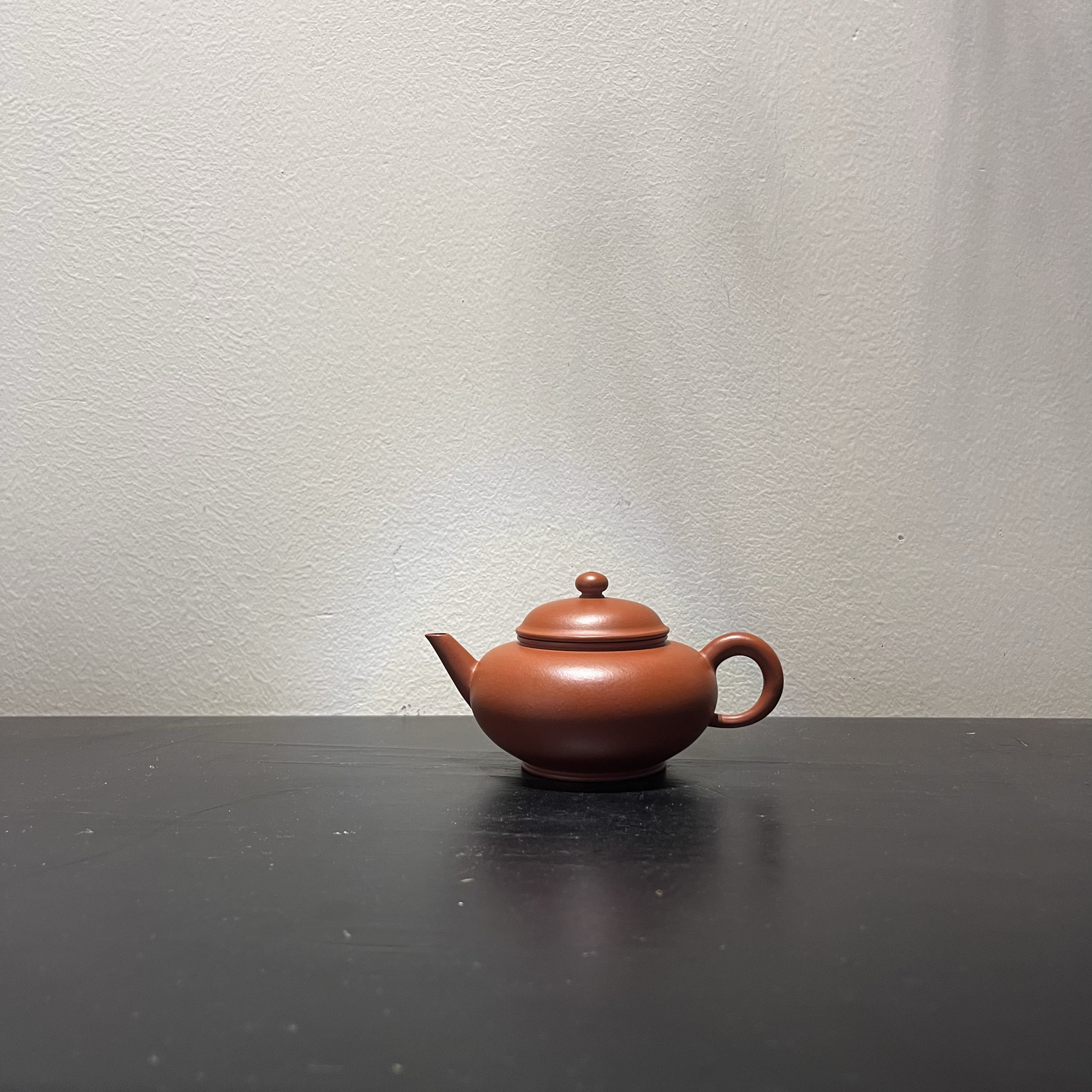 水平壶 李镇加制紫燕陶坊潮州手拉壶朱泥传统工夫茶器