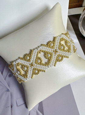 SL017•小众设计简约百搭米珠片串珠手链（材料包&成品）