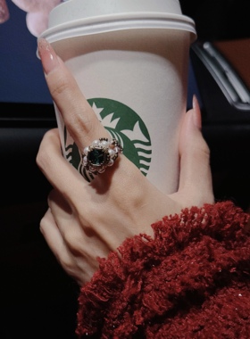 JZ004•小众设计复古时尚女王串珠戒指（材料包&成品）