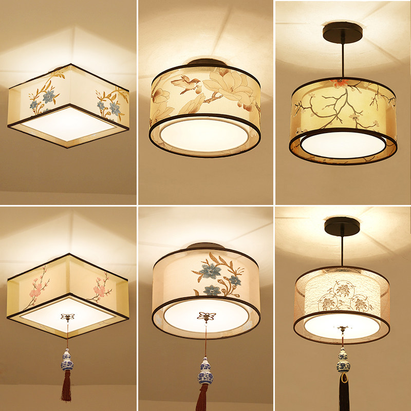 新中式小吊灯阳台过道走廊玄关客厅灯现代简约卧室中国风餐厅灯具,家装灯饰光源,客厅吊灯,淘宝优惠券,粉丝福利购,淘宝优惠卷
