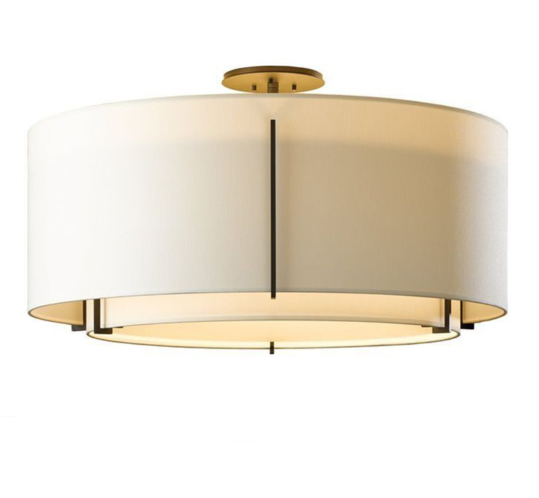 别墅样板房布艺柔光卧室吸顶灯