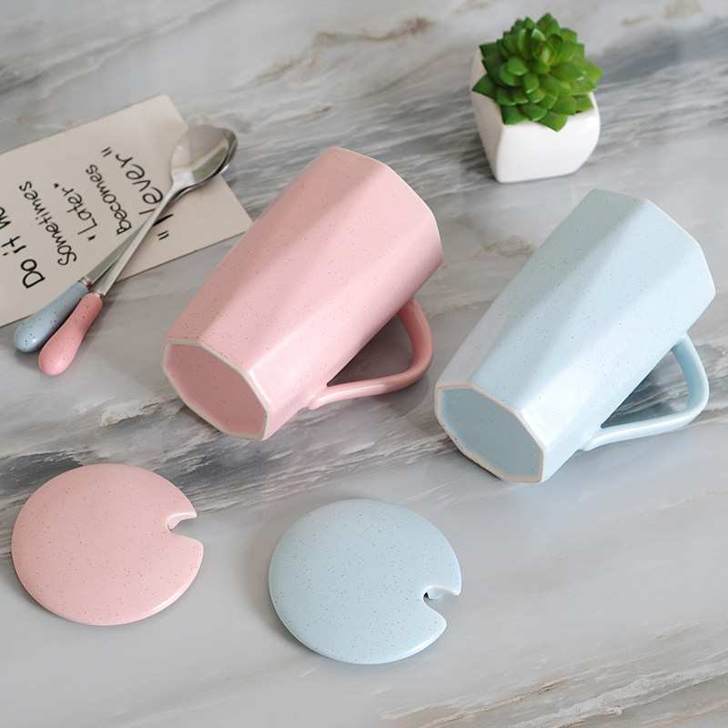 Northern Europe ins ceramics glass Simplicity lovers originality Trend With cover Mug breakfast milk Mugin the Tableware , Cup/Cups/Kettle , Mug  category - from Buy2taobao.com to provide professional Taobao agent buy service