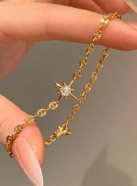 NCLAND原创设计法式复古八芒星手链小众设计感时尚气质精致轻奢