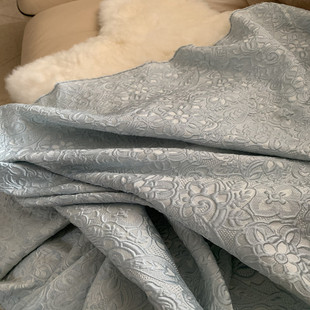 真丝提花服装面料丝绸布料印花面料加厚布匹面料上衣布高端