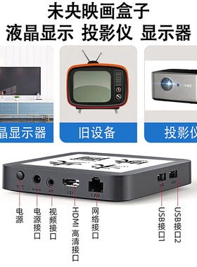网络机顶盒5GWiFi双频无线投屏盒子4K高清播放器语音遥控全网通