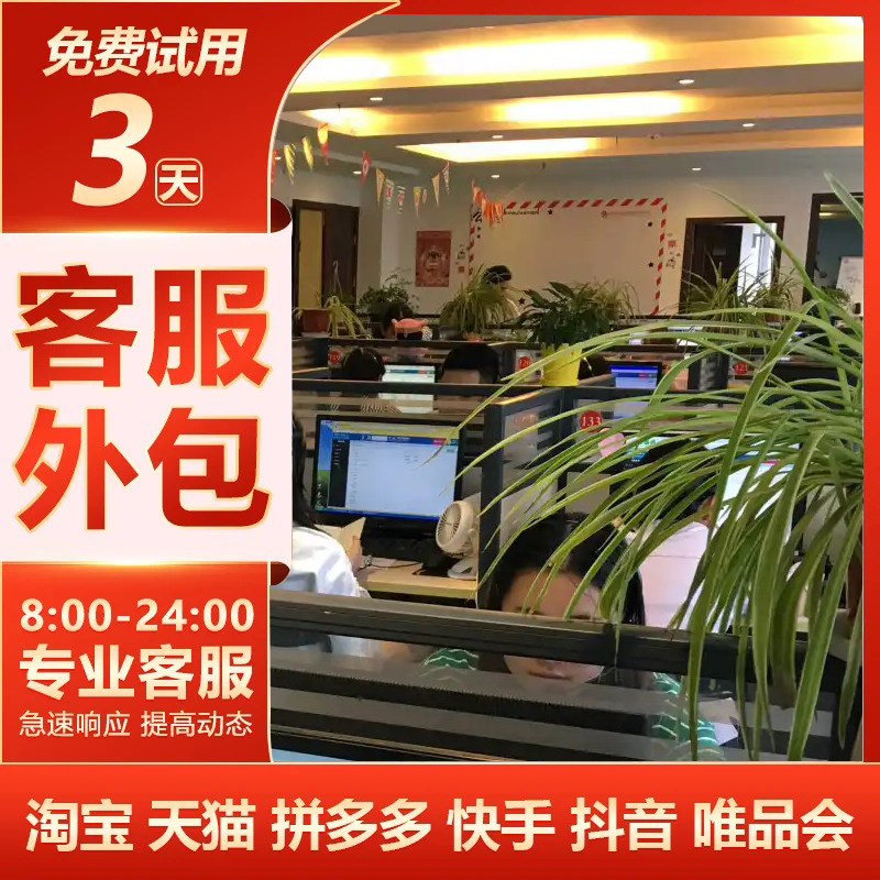 专业电商金牌客服外包天猫淘宝拼多多抖音快手全天托网店售前售后