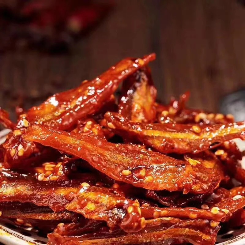 海边人小鱼干即食小黄鱼香辣小鱼仔青岛特产休闲食品海味零食小吃