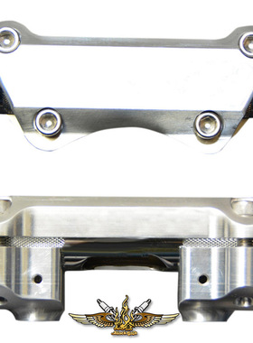 黑金定制哈雷改装Factory47双灯滑翔匪帮bagger1寸车把把立套件