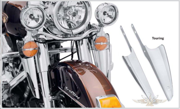 黑金定制. 哈雷改装 美国原厂 旅行车系 前叉空气导流板 Touring