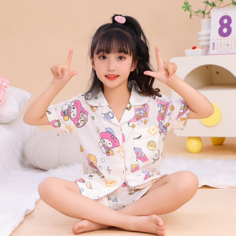 儿童睡衣女孩可爱美乐蒂2025夏天