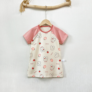 睡裙女童纯棉夏季2026新款小女孩裙子宝宝可爱幼童连衣裙家居服女
