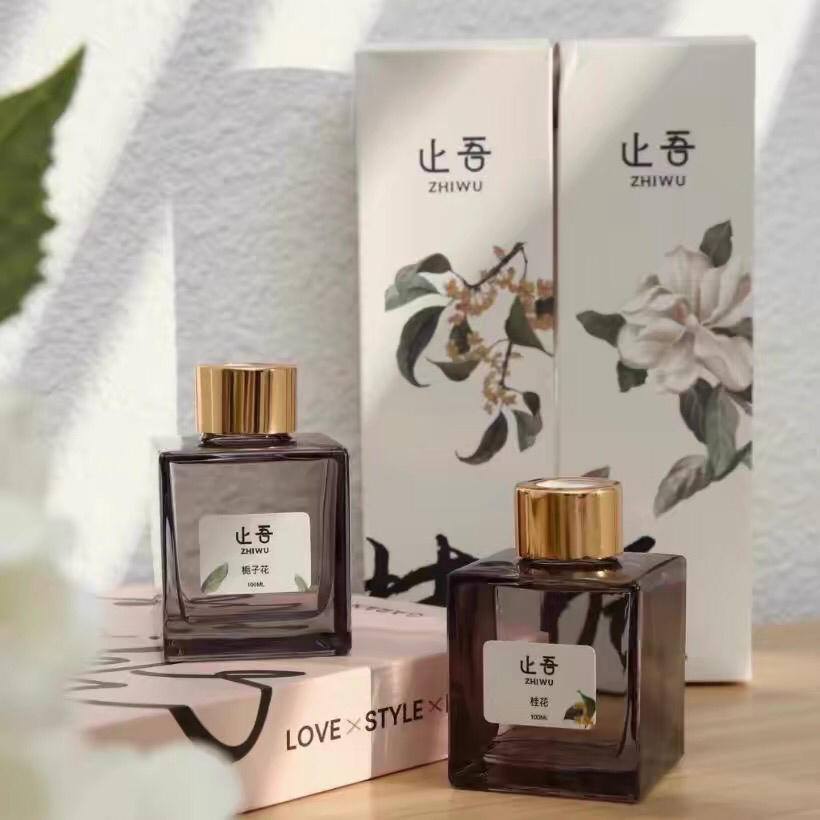 止吾家用香薰栀子花桂花系列无火香薰淡香摆件持久清香居家