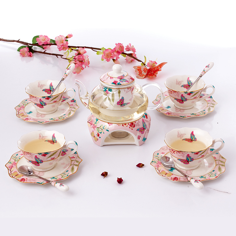 轻奢花茶壶英式下午茶