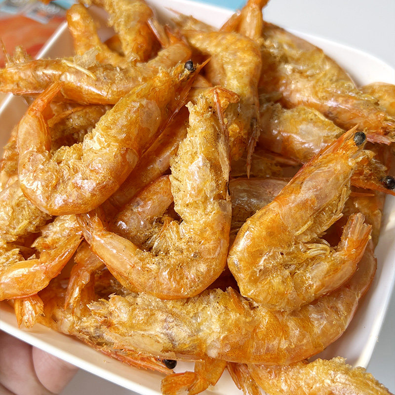 渔大叔高钙脆虾香酥虾即食海鲜零食小吃儿童孕期营养健康休闲食品