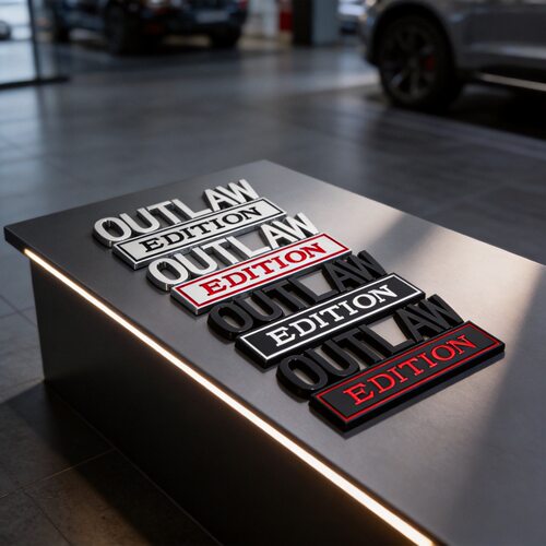 热卖车标汽车改装标OUTLAW叶子板