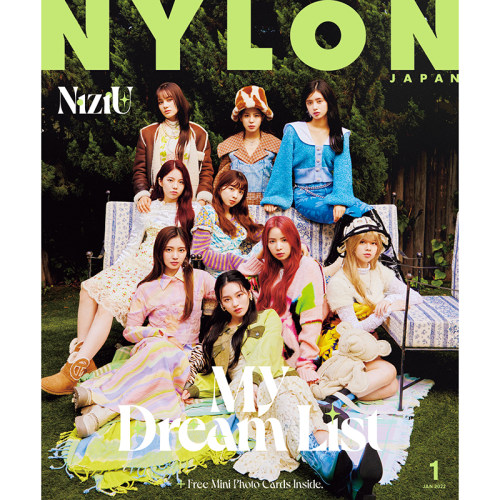 NYLON JAPAN杂志  2022年1月号 封面 NiziU   附迷你照片卡 日本偶像杂志 进口明星杂志