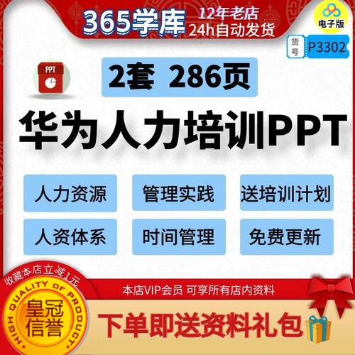 华为人力培训PPT HR资源管理实践课件营销人资体系资料入职培训 - 封面