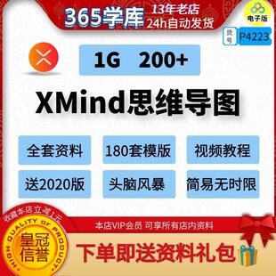 XMind思维导图模版 头脑风暴应用教程全套资料2020