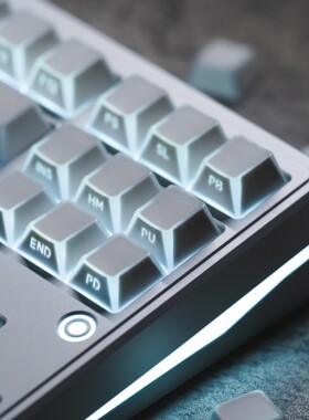 白色折影4.0侧刻键帽棱角透光原厂PBT磁轴键盘键帽迈从Ace 68 GT