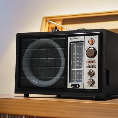 大型台式收音机调频中波短波蓝牙音箱插卡音响木老人大喇叭大功率