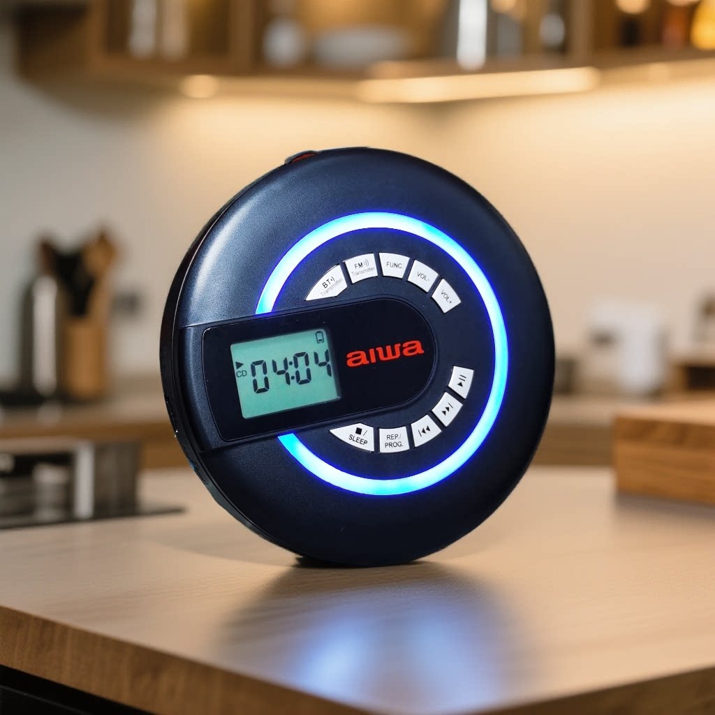 爱华aiwa品牌CD机CD随身听碟片播放机外放充电