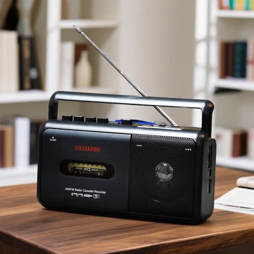 爱华aiwa磁带机卡带机录音机收录机录音机蓝牙音插卡音箱收音机