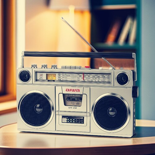 爱华aiwi立体声双声道大功率录音机磁带机卡带机收录机U盘转录
