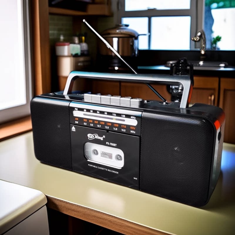 双声道立体声充电式磁带机卡带机收录机录音机收音机插卡蓝牙音箱