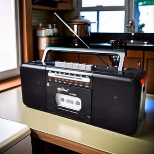 双声道立体声充电式磁带机卡带机收录机录音机收音机插卡蓝牙音箱