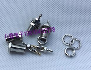 50欧射频RF SMA母头分体纯铜镀镍焊接RF1.13 RF1.37等馈线 SMA
