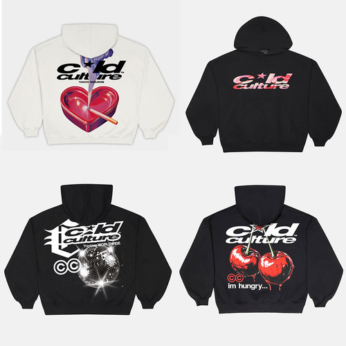 26FW COLD秋冬高品质卫衣新款男女同款全棉毛圈长袖上衣外套