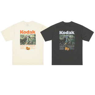 Kodak/柯达25SS新款男女基础纯棉圆领T恤潮牌上衣