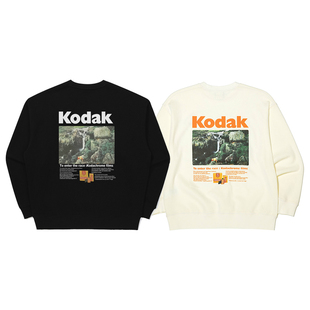 KODAK柯达25FW新款潮牌男女同款休闲卫衣纯棉长袖运动衫