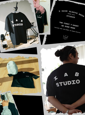 2013韩国IAB STUDIO  25New新款男女通用基础款短袖T恤潮牌上衣