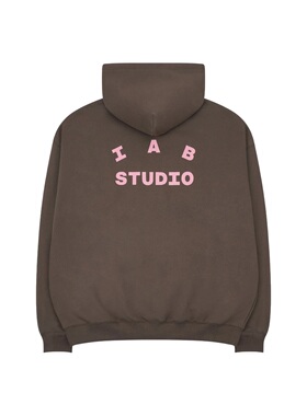 IAB STUDIO Korea潮牌男女同款宽松秋冬加绒卫衣长袖连帽衫外套