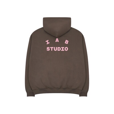 IAB STUDIO Korea潮牌男女同款宽松秋冬加绒卫衣长袖连帽衫外套