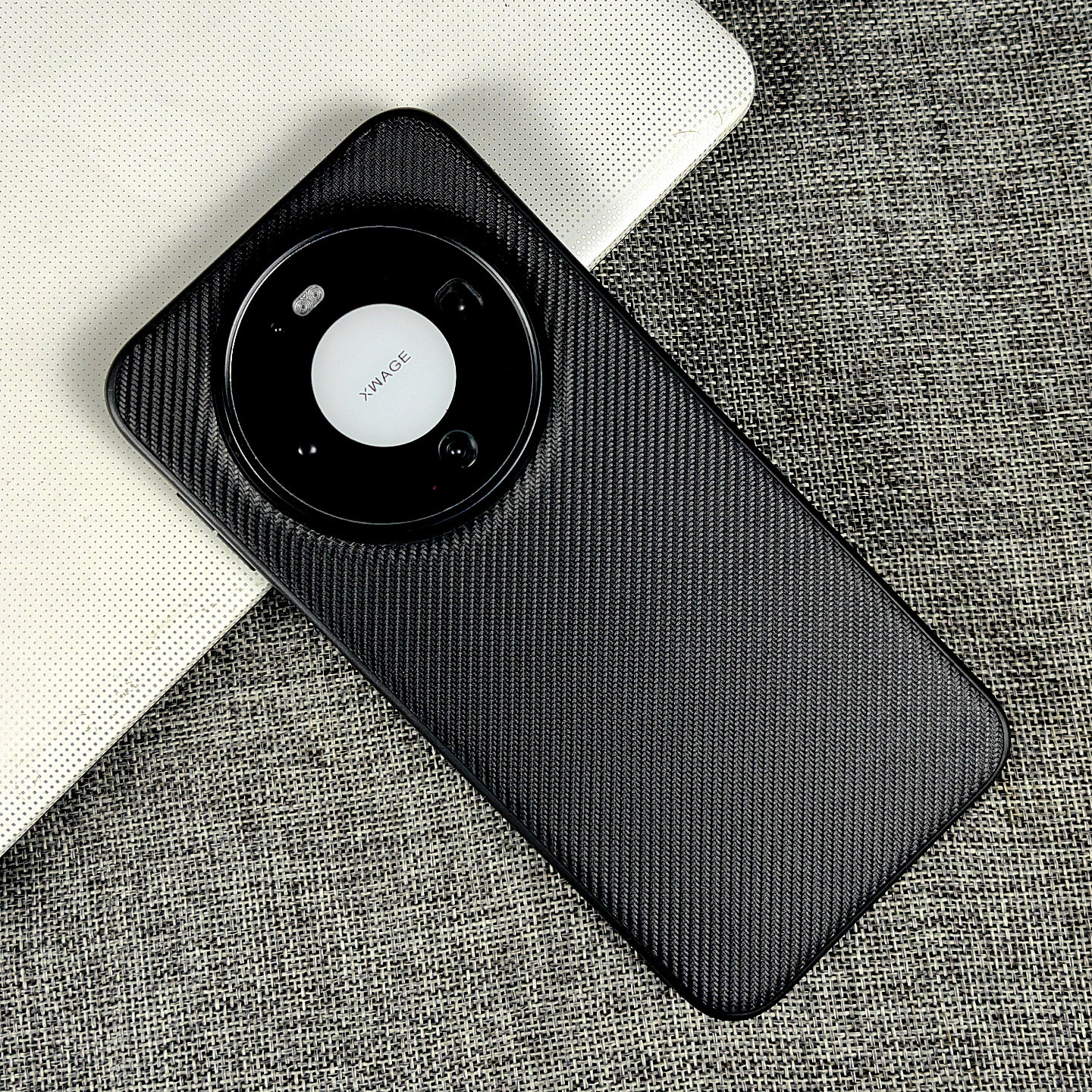 适用华为mate80手机壳碳纤维纹皮套mate80pro保护套高档商务男款防摔mate80promax外壳新款高级感凯拉夫纹