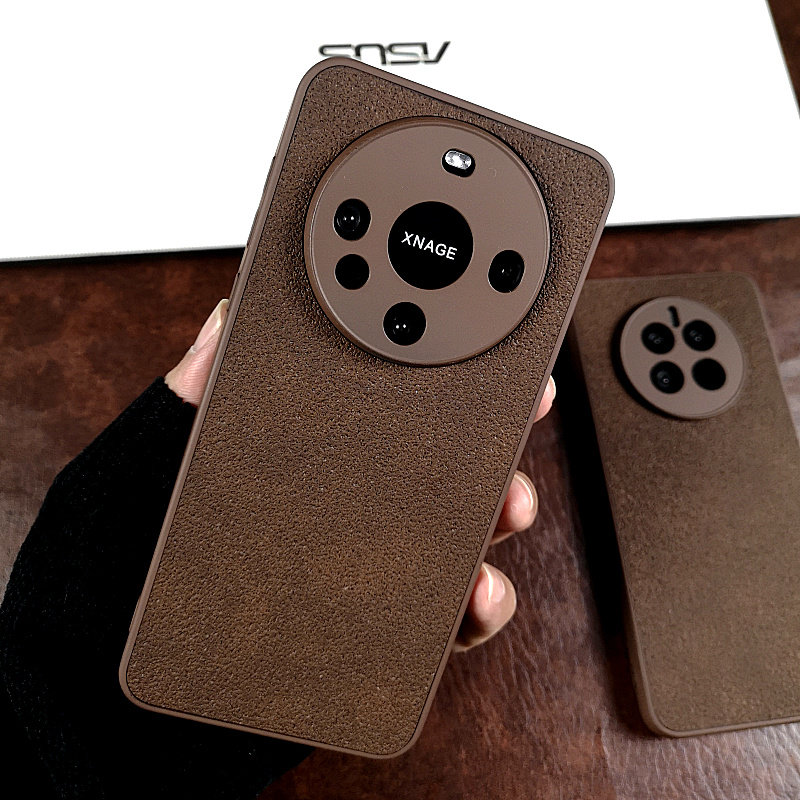 适用华为Mate80手机壳新款mate80pro外壳月坑纹mate60pro保护套商务皮套mate70男款mate60pro+全包防摔简约女