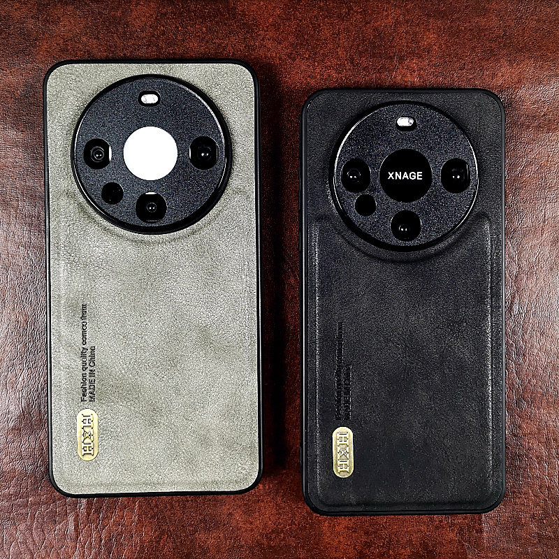 适用华为mate60pro复古商务皮套