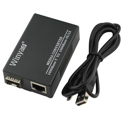 Winyao WY-N11S单多模SFP双纤LC千兆光纤收发器光电转换 双纤光电