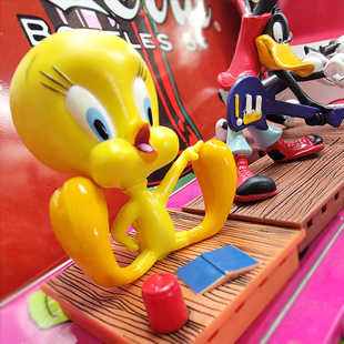 外单老货玩具翠儿小黄鸟傻大猫达菲鸭公仔摆件现货