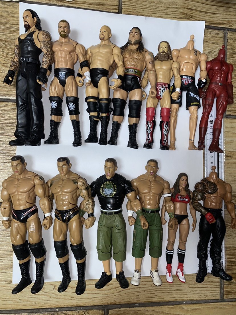 兰迪奥顿高柏送葬者3h wwee罗曼雷恩斯冷石配件摔跤手人偶关节可