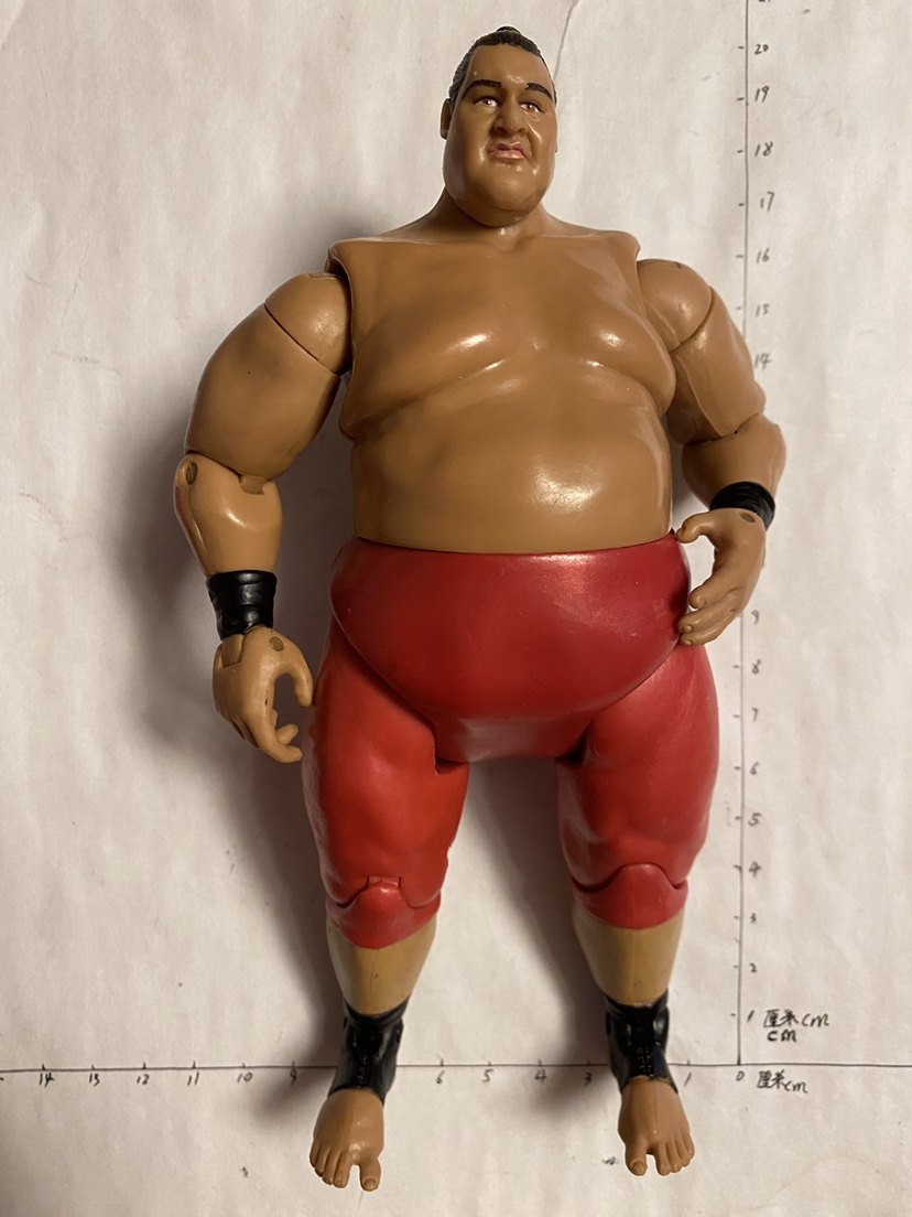 日本相扑 wwe 横冈 摔跤手人偶玩具 jakks yokozuna 横岗