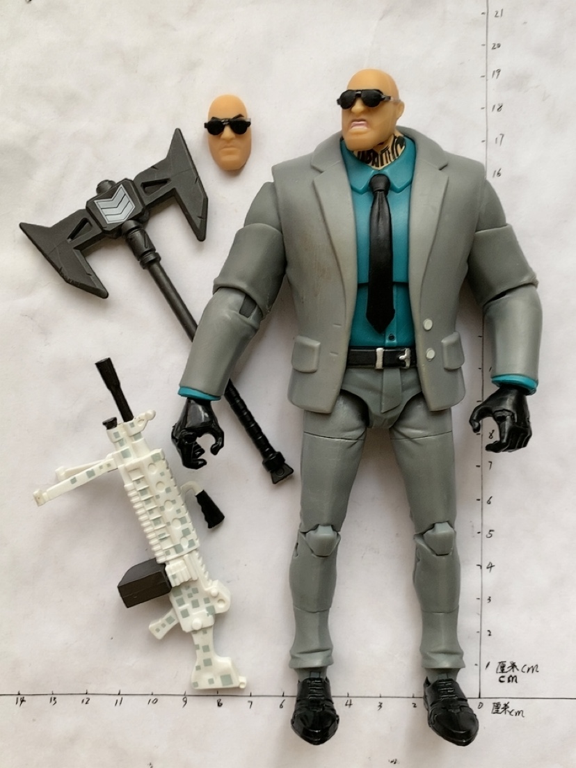 堡垒之夜 光头西装大块头西装西服暴徒大佬 Fortnite七寸Jazwares