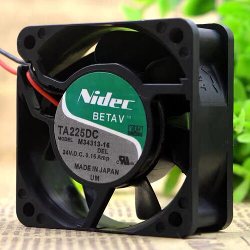 原装 NIDEC TA225DC M34313-16 24V 0.16A 6CM 6025 变频器风扇