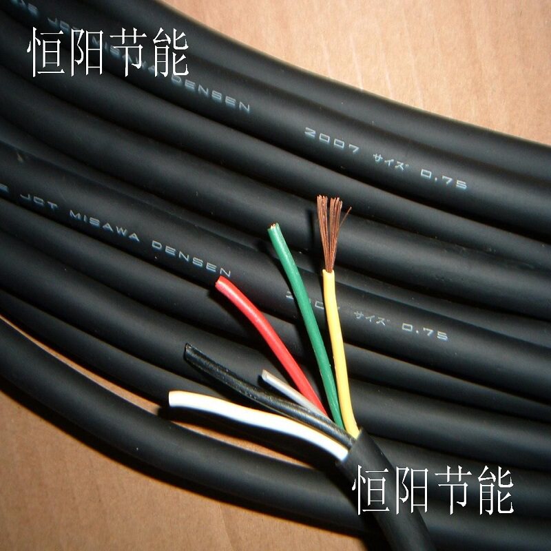 日本MISAWA进口5芯0.75平方电缆线机床电机电源线控制线铜芯超软 - 实物图