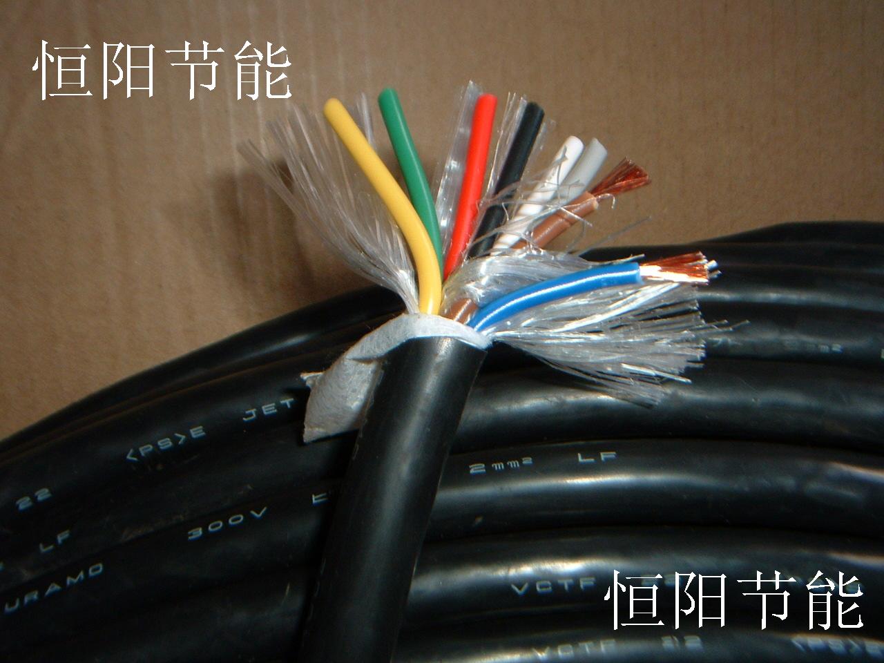 日本进口仓茂8芯2平方电缆线机床电机电源线控制线纯铜芯超软VCTF