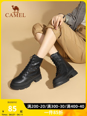 Женские сапоги 骆驼女鞋秋冬季新款女鞋马丁靴厚底复古英伦风工装女靴 靴 3303794