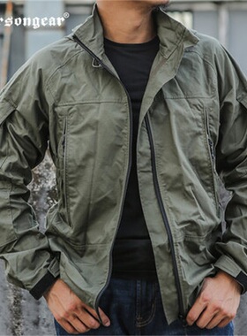 爱默生Emersongear男士风衣连帽PCU防护战术冲锋外套户外夹克外套