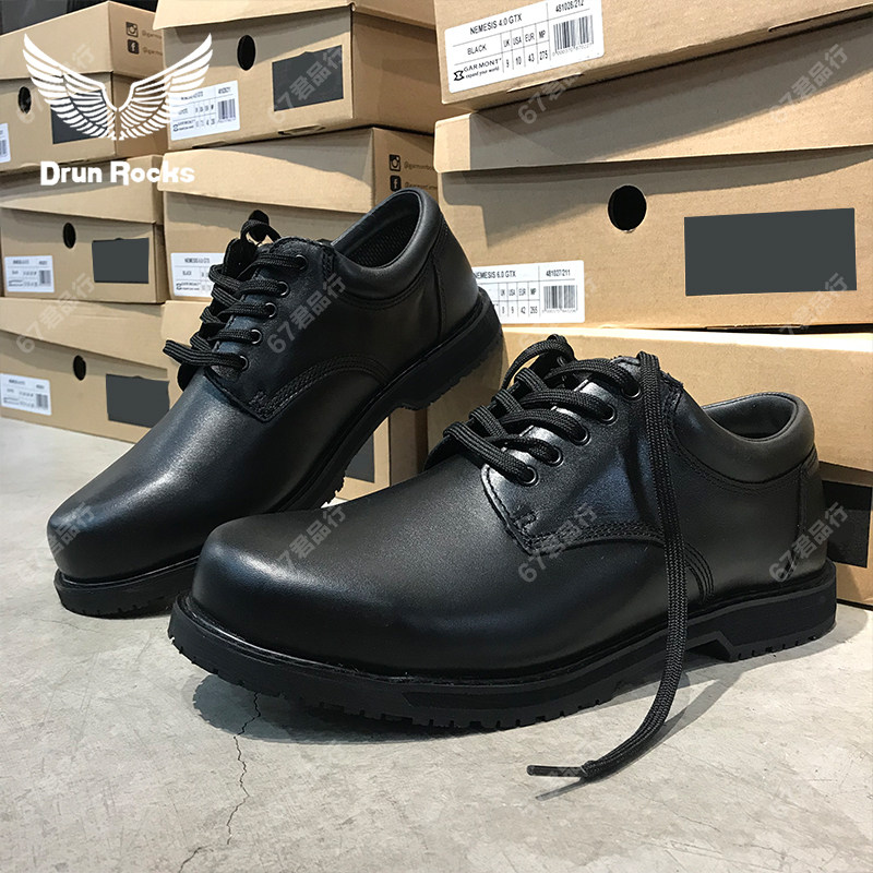 君洛克头层牛皮防滑大头皮鞋战术靴D19401男士商务正装皮鞋